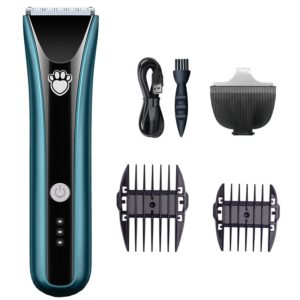 Waterproof Pet Shaver Dog Electric Hair Clipper, Specification: Package 4(Blue) (OEM)