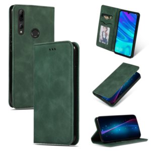 Retro Skin Feel Business Magnetic Horizontal Flip Leather Case for Huawei P Smart 2019 & P Smart Plus 2019(Army Green) (OEM)