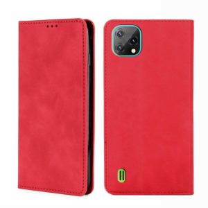 For Blackview A55 Skin Feel Magnetic Horizontal Flip Leather Phone Case(Red) (OEM)