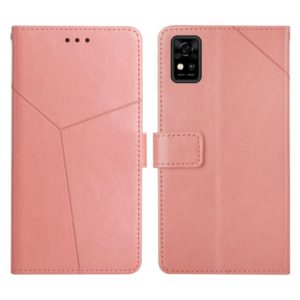 For ZTE Blade A31 Y Stitching Horizontal Flip Leather Phone Case(Rose Gold) (OEM)