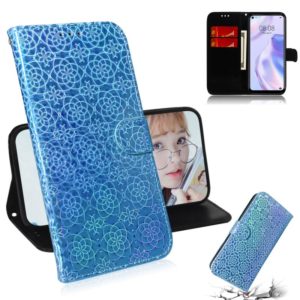 For Huawei P40 lite 5G Solid Color Colorful Magnetic Buckle Horizontal Flip PU Leather Case with Holder & Card Slots & Wallet & Lanyard(Sky Blue) (OEM)