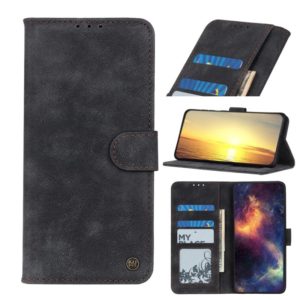 For Motorola Moto E40 / E30 / E20 Antelope Texture Magnetic Buckle Flip Leather Phone Case(Black) (OEM)