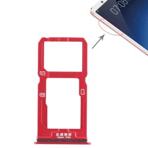 For Vivo X20 SIM Card Tray + SIM Card Tray / Micro SD Card Tray (Red) (OEM)