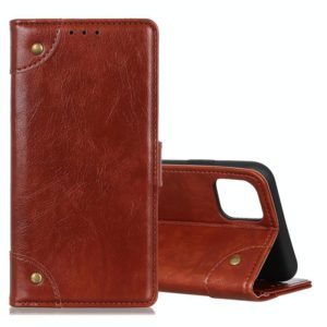 For Galaxy Note10 Lite / A81 Copper Buckle Nappa Texture Horizontal Flip Leather Case with Holder & Card Slots & Wallet(Brown) (OEM)
