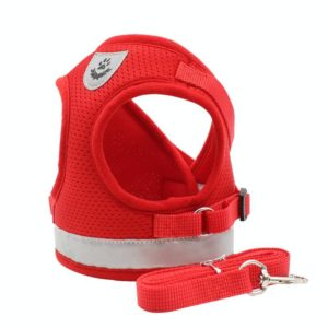 BL-844 Pet Chest Straps Reflective Breathable Dog Rope, Size: M(Red) (OEM)