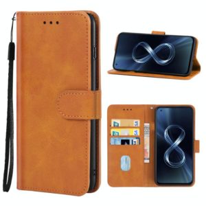 Leather Phone Case For Asus Zenfone 8Z(Brown) (OEM)