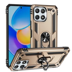 For Honor Play6T Pro / X8 / X30i Shockproof TPU + PC Phone Case with 360 Degree Rotating Holder(Gold) (OEM)