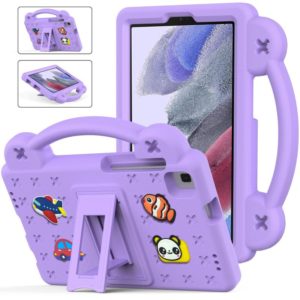 For Samsung Galaxy Tab A7 Lite 8.7 2021 T220/T225 Handle Kickstand Children EVA Shockproof Tablet Case(Lighte Purple) (OEM)
