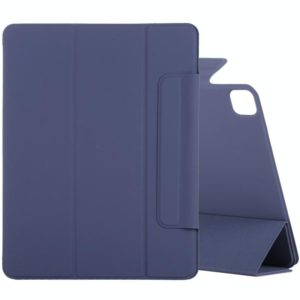 For iPad Pro 11 2022 / 2021 / 2020 / 2018 / Air 2020 10.9 Horizontal Flip Ultra-thin Fixed Buckle Magnetic PU Leather Tablet Case With Three-folding Holder & Sleep / Wake-up Function(Dark Blue) (OEM)