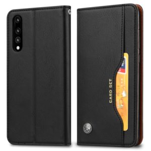 Knead Skin Texture Horizontal Flip Leather Case for Huawei P20 Pro, with Photo Frame & Holder & Card Slots & Wallet(Black) (OEM)