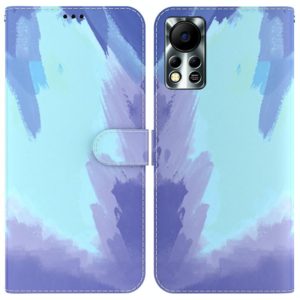For Infinix Hot 11S NFC X6812B Watercolor Pattern Horizontal Flip Leather Phone Case(Winter Snow) (OEM)