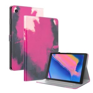 For Samsung Galaxy Tab A 8.0 2019 T290 / T295 / T297 Voltage Watercolor Pattern Skin Feel Magnetic Horizontal Flip PU Leather Case with Holder & Card Slots & Photo Frame(Berry) (OEM)