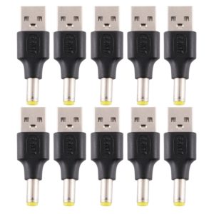 10 PCS 5.5 x 1.7mm Male to USB 2.0 Male DC Power Plug Connector (OEM)