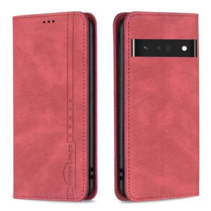 For Google Pixel 7 Pro 5G Magnetic RFID Blocking Anti-Theft Leather Phone Case(Red) (OEM)
