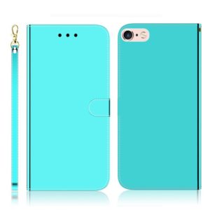 For iPhone 6 / 6s Imitated Mirror Surface Horizontal Flip Leather Case with Holder & Card Slots & Wallet & Lanyard(Mint Green) (OEM)
