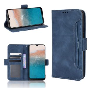 For Nokia C21 Plus Skin Feel Calf Pattern Leather Phone Case(Blue) (OEM)
