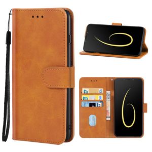 Leather Phone Case For Infinix Note 6(Brown) (OEM)