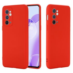 For OnePlus 9RT 5G Pure Color Liquid Silicone Phone Case(Red) (OEM)