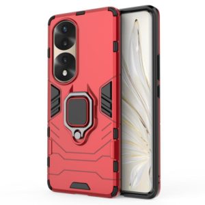 For Honor 70 Pro 5G Shockproof PC + TPU Phone Case with Magnetic Ring Holder(Red) (OEM)