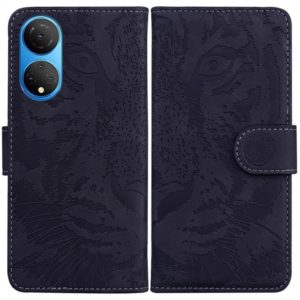 For Honor X7 Tiger Embossing Pattern Horizontal Flip Leather Phone Case(Black) (OEM)