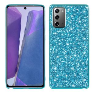 For Samsung Galaxy Note20 Ultra Glitter Powder Shockproof TPU Protective Case(Blue) (OEM)