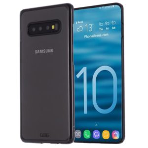 For Galaxy S10 GEBEI Shockproof Plating PC Protective Case(Black) (GEBEI) (OEM)