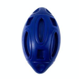 Pet Toy Rugby Rubber Wear-Resistant Bite Ball Toy(Dark Blue) (OEM)