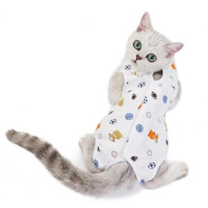 Female Cat Breathable And Anti-Licking Sterilization Clothing, Size: S(Football) (OEM)