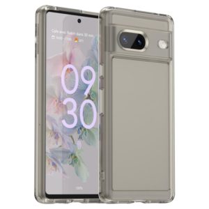 For Google Pixel 7 Candy Series TPU Phone Case(Transparent Grey) (OEM)