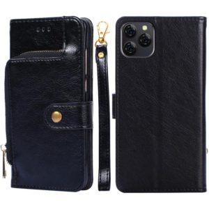 For Blackview A95 Zipper Bag Leather Phone Case(Black) (OEM)
