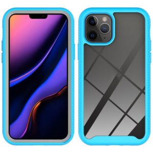 For iPhone 11 Pro Starry Sky Solid Color Series Shockproof PC + TPU Protective Case(Light Blue) (OEM)