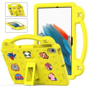 Handle Kickstand Children EVA Shockproof Tablet Case For Samsung Galaxy Tab A8 10.5 2022/2021 / Lenovo Tab M10 Plus 3rd Gen TB125FU 2022 10.6 inch / Huawei MatePad Pro 2021/2019 / Nokia T20 10.36 2021(Yellow) (OEM)