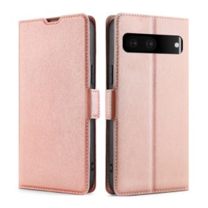 For Google Pixel 7 5G Ultra-thin Voltage Side Buckle Leather Phone Case(Rose Gold) (OEM)