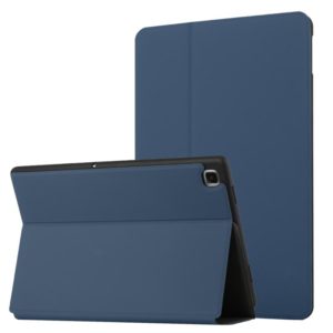 For Samsung Galaxy Tab A7 10.4 T500 Dual-Folding Horizontal Flip Tablet Leather Case with Holder & Sleep / Wake-up Function(Royal Blue) (OEM)