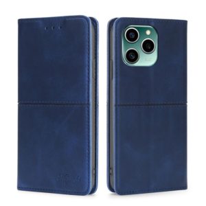 For Honor 60 SE Cow Texture Magnetic Horizontal Flip Leather Phone Case(Blue) (OEM)