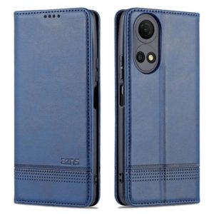 For Honor Play 30 Plus AZNS Magnetic Calf Texture Leather Phone Case(Dark Blue) (AZNS) (OEM)