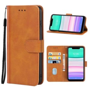 Leather Phone Case For Oukitel C22(Brown) (OEM)