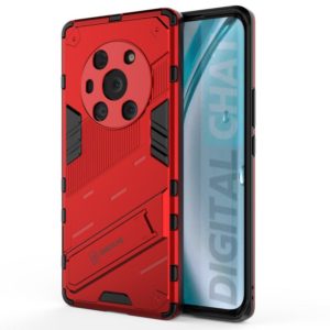For Honor Magic3 Punk Armor 2 in 1 PC + TPU Shockproof Case with Invisible Holder(Red) (OEM)