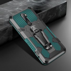 For Xiaomi Redmi Note 8 Pro Armor Warrior Shockproof PC + TPU Protective Case(Army Green) (OEM)