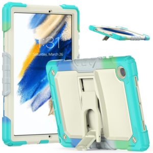 For Samsung Galaxy Tab A8 10.5 2021 Shockproof Beige Silicone + PC Tablet Protective Case(Camouflage Light Blue) (OEM)