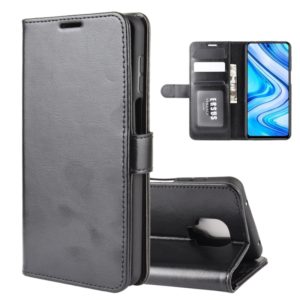 For Xiaomi Redmi Note 9 Pro / Note 9S / Note 9 Pro Max R64 Texture Single Horizontal Flip Leather Case with Holder & Card Slots & Wallet & Photo Frame(Black) (OEM)