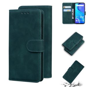 For UMIDIGI A7S Skin Feel Pure Color Flip Leather Phone Case(Green) (OEM)