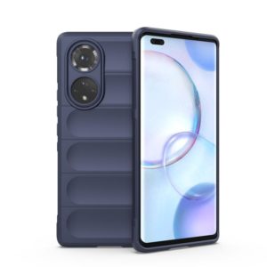 For Huawei Nova 9 Pro/Honor 50 Pro Magic Shield TPU + Flannel Phone Case(Dark Blue) (OEM)