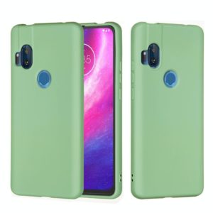 For Motorola Moto One Hyper Solid Color Liquid Silicone Dropproof Full Coverage Protective Case(Green) (OEM)