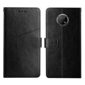 For Nokia G300 Y Stitching Horizontal Flip Leather Phone Case(Black) (OEM)