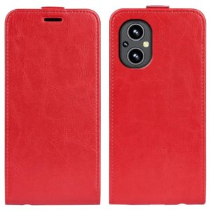 For OnePlus Nord N20 5G R64 Texture Single Vertical Flip Leather Protective Case with Card Slots & Photo Frame(Red) (OEM)