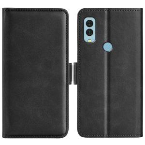 For Kyocera Android One S9 Dual-side Magnetic Buckle Leather Phone Case(Black) (OEM)
