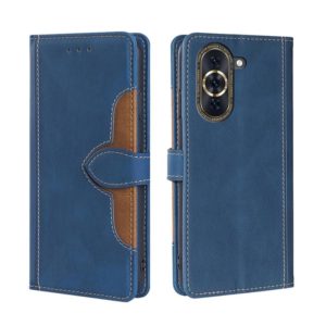 For Huawei nova 10 Pro Skin Feel Magnetic Buckle Leather Phone Case(Blue) (OEM)