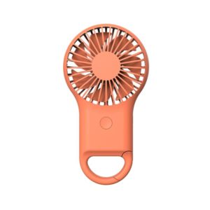 Handheld Pocket Mini Small Fan Portable Charging Outdoor USB Fan With 7 Color Light(Orange) (OEM)