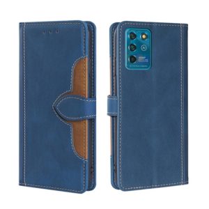 For ZTE Blabe V30 Vita Skin Feel Straw Hat Magnetic Buckle Leather Phone Case(Blue) (OEM)